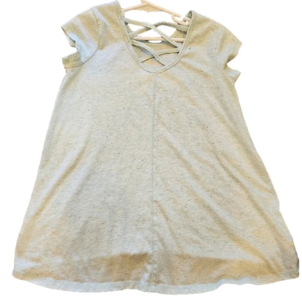 6/$20 Gymboree Short Sleeve Cross Strap Back Neck Tee Size M 7-8 (Girl)